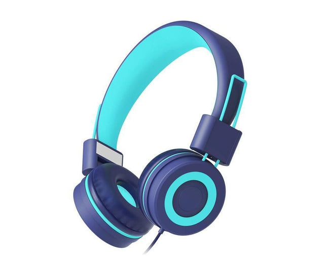 babies Headphones-Foldable Stereo Tangle-Free 3.5mm Jack on-Ear Headset V1263-JX-993