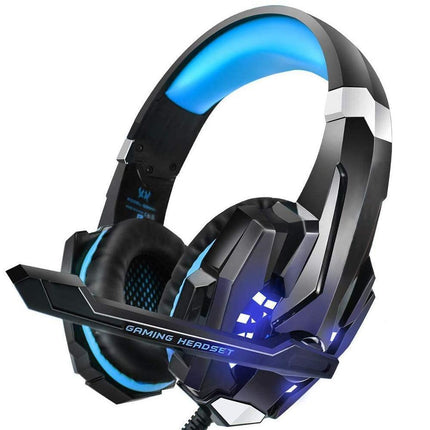Gaming Headset - Noise Cancelling - Over Ear Headphones with Mic and LED Light
