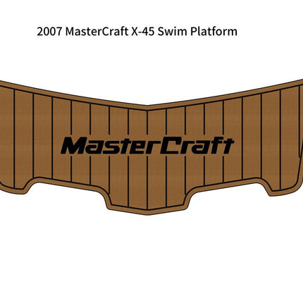 2007 MasterCraft X-45 Swim Platform Pad Boat EVA Foam Faux Teak Deck Floor Mat SeaDek MarineMat Gatorstep Style Self Adhesive