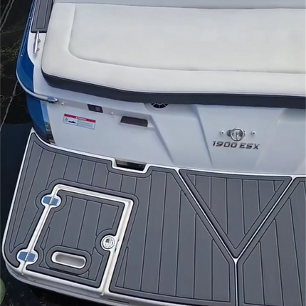 2016 Regal 1900 ES Swim Platform Cockpit Pad Boat EVA Foam Faux Teak Deck Floor Mat Seadek MarineMat Gatorstep Style Self Adhesive