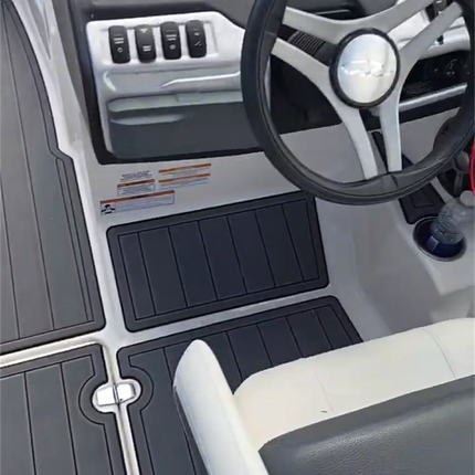 2016 Regal 1900 ES Swim Platform Cockpit Pad Boat EVA Foam Faux Teak Deck Floor Mat Seadek MarineMat Gatorstep Style Self Adhesive