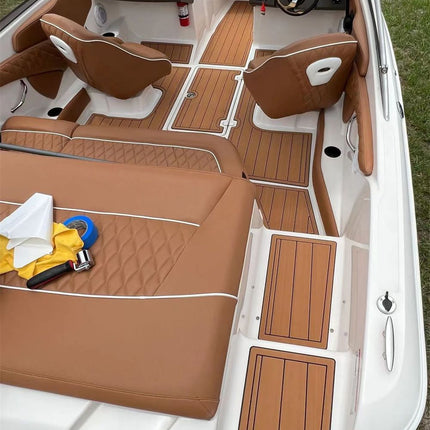2001 Regal 1900 LE Swim Platform Cockpit Pad Boat EVA Foam Teak Deck Floor Mat SeaDek MarineMat Style Self Adhesive