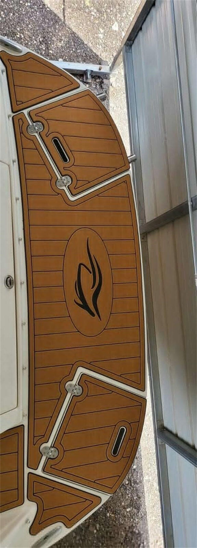 2009 Rinker 246 Swim Platform Step Pad Boat EVA Foam Faux Teak Deck Floor Mat SeaDek MarineMat Gatorstep – product detail