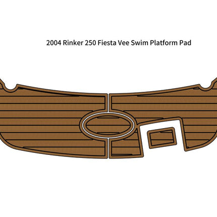 2004 Rinker 250 Fiesta Vee Swim Platform Boat EVA Faux Foam Teak Deck Floor Pad SeaDek MarineMat Gatorstep Style Self Adhesive