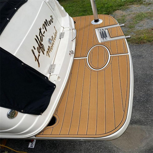 2004 Rinker 250 Fiesta Vee Swim Platform Boat EVA Faux Foam Teak Deck Floor Pad SeaDek MarineMat Gatorstep – product detail