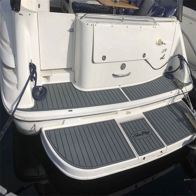 1998 Sea Ray 330 SD Swim Platform Pad Boat EVA Foam Faux Teak Deck Floor Mat SeaDek MarineMat Gatorstep – product detail
