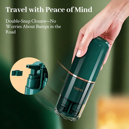 8-in-1 Portable Travel Toiletry Organizer Cup, Travel-Sized Toiletry Set for Business Trips and Vacations, Multifunctional All-in-One Travel Essential - White