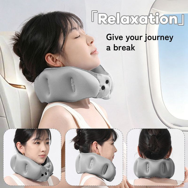 Portable Inflatable Travel Neck Pillow Nap Pillow Comfortable Neck Support for Long Trips Easy to – product detail
