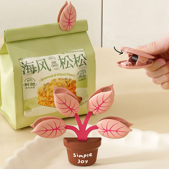 Household Food Bag Freshness Sealing Clips Creative Plant Pot Magnetic Clips Multifunctional – product detail