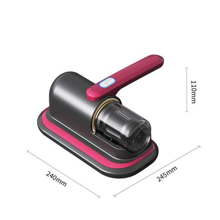 Home Handheld Dust Mite Vacuum Cleaner, High-Frequency Dual-Beating + UV Sterilization, Cordless Portable Dust Mite Remover for Mattresses and Sofas, Cordless Portable Dust Mite Remover for Mattresses and Sofas - Red
