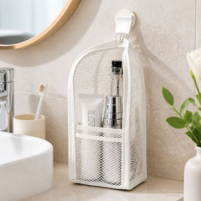 Stand-Up Breathable Mesh Toiletry Organizer Multifunctional Waterproof Travel Cosmetic Bag Travel Cosmetic – product detail