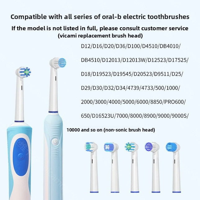 Compatible with replacement brush heads for multiple models of rotary electric toothbrushes.Choose from – product detail