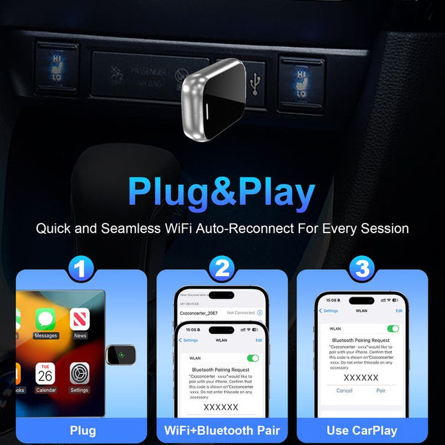 In-car wireless CarPlay adapter plug-and-play – product detail