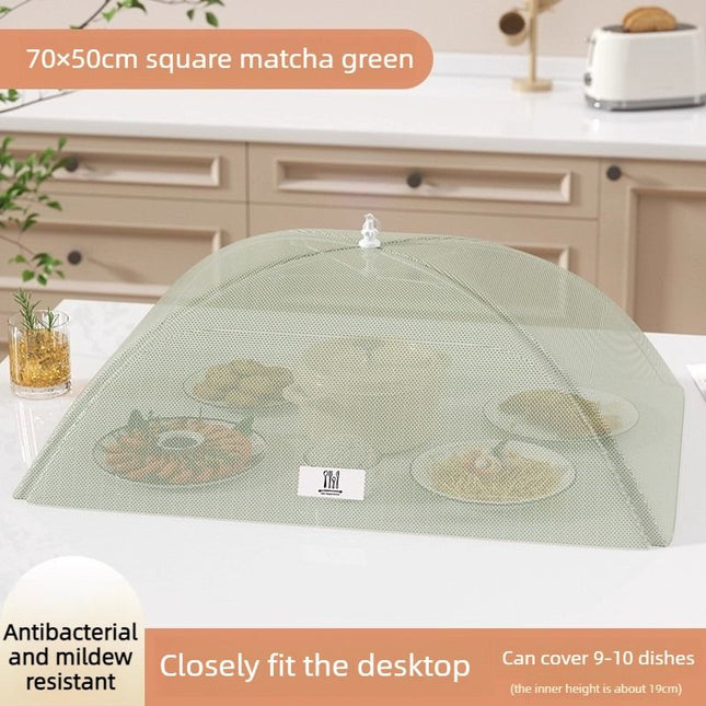 Foldable Mosquito-Proof Food Cover Household Fly Screen Fine-Mesh Breathable Dining Table Cover