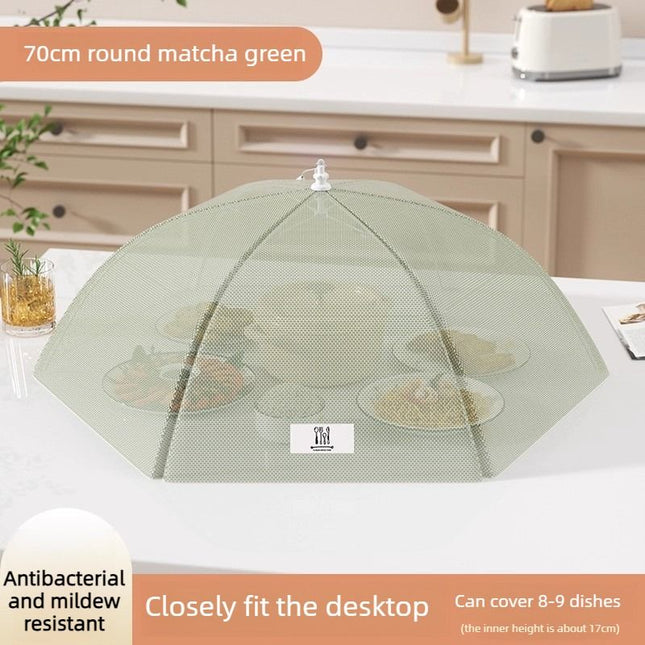Foldable Mosquito-Proof Food Cover Household Fly Screen Fine-Mesh Breathable Dining Table Cover