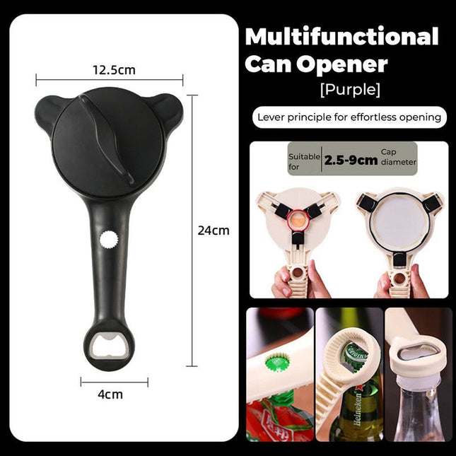 4-in-1 Multi-Function Can Opener Essential Kitchen Tool for Opening Lids Multi-Size Bottle Opener – product detail