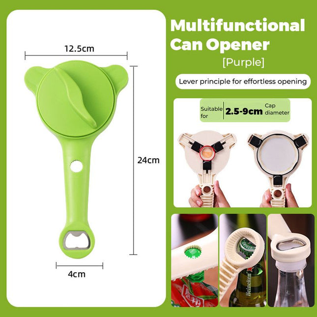 4-in-1 Multi-Function Can Opener Essential Kitchen Tool for Opening Lids Multi-Size Bottle Opener – product detail