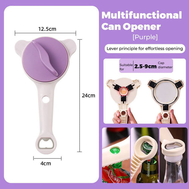 4-in-1 Multi-Function Can Opener Essential Kitchen Tool for Opening Lids Multi-Size Bottle Opener – product detail