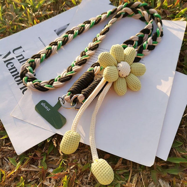 1PC Crossbody Phone Strap Adjustable Anti-Theft Phone Lanyard Unisex Essential for Travel Black and green – product detail