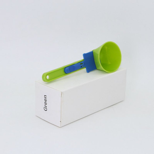 Leak-proof coffee scoop Sliding coffee funnel scoop with measurements bar tool 1pc V1265-JD-02