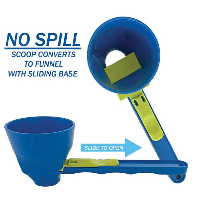 Leak-proof coffee scoop Sliding coffee funnel scoop with measurements bar tool 1pc – product detail