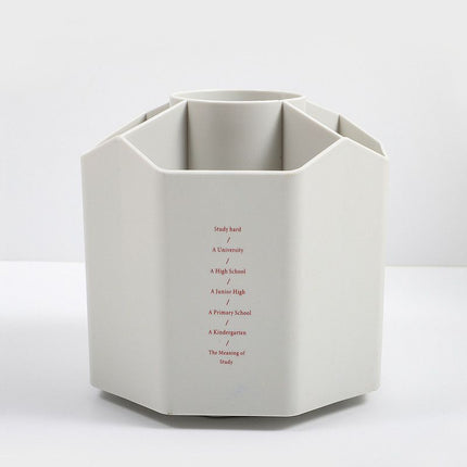 1pc 360-Degree Spinning Organizers, Desktop Storage Stationery Supplies,  for Office, School, Art Supply, Kids