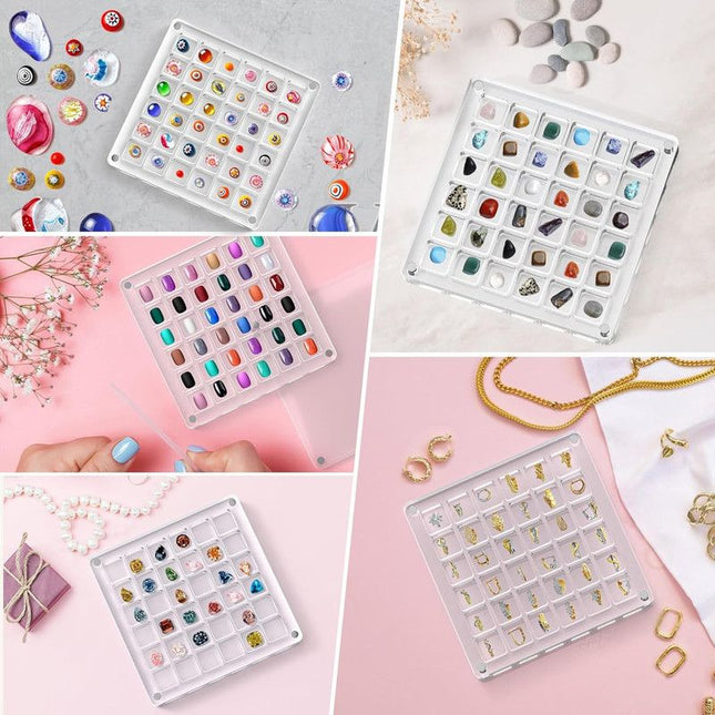 Acrylic Magnetic Seashell Display Box Clear Sea Shell Display Box Beach Magnet Storage Organizer Case