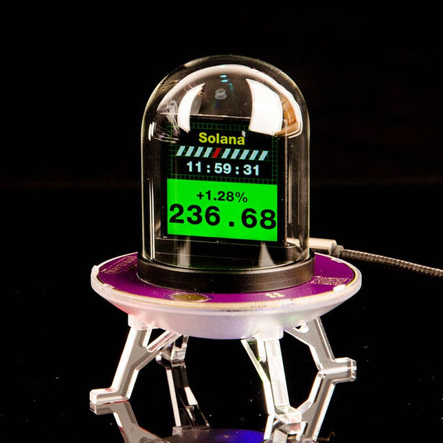Smart Desktop Display Wi-Fi Clock with Stock Weather & Exchange Rate – product detail