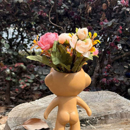 Big Eye Elf Flower Pot – Desktop Bonsai Decorative Ornament for Home Office Garden