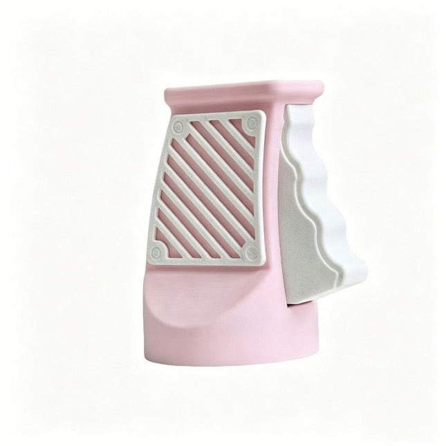 3D printed desktop ornament of a one-handed can opener for beverages.Pink V1265-YY-40