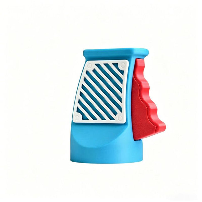 3D printed desktop ornament of a one-handed can opener for beverages.Light blue V1265-YY-42