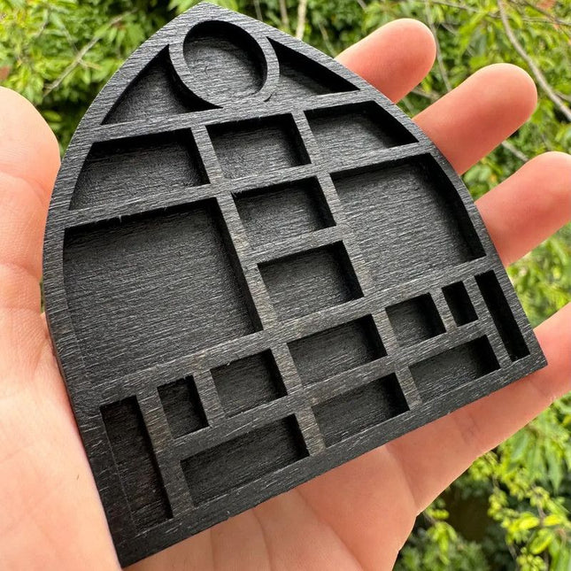 Wooden display stand for mini curiosities Cathedral V1265-YY-52