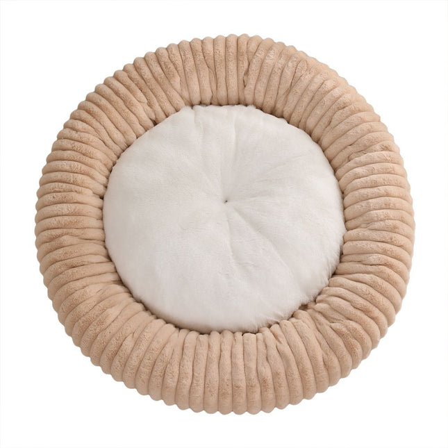 Round Warm Pet Nest Soft Circular Kennel Deep Sleep Winter Bed for Small Medium Pets V1289-PET-BED-002