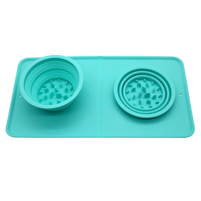 Non Slip Silicone Slow Feeder Bowl for Cat Dog V1289-PET-BOWL-009