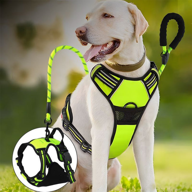 Reflective Dog Harness Leash Set Anti Pull Vest for Pets – product detail