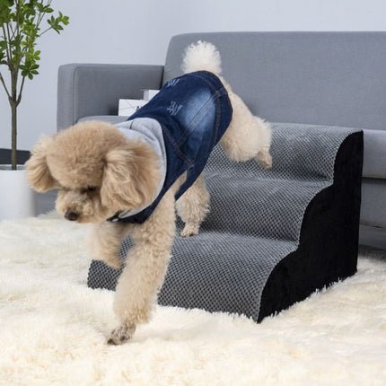 Detachable Washable Non Slip Pet Stairs Ramp Dog Bed Climbing Ladder