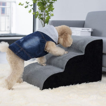 Detachable Washable Non Slip Pet Stairs Ramp Dog Bed Climbing Ladder