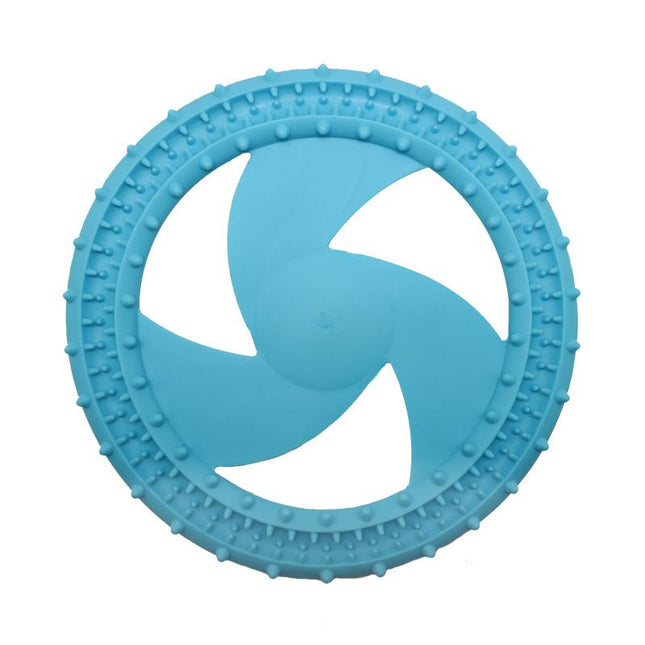 Soft Bite Resistant Dog Frisbee Silicone TPR Interactive Training Flying Disc V1289-PET-TOY-004