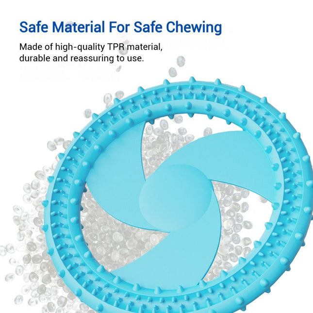 Soft Bite Resistant Dog Frisbee Silicone TPR Interactive Training Flying Disc – product detail