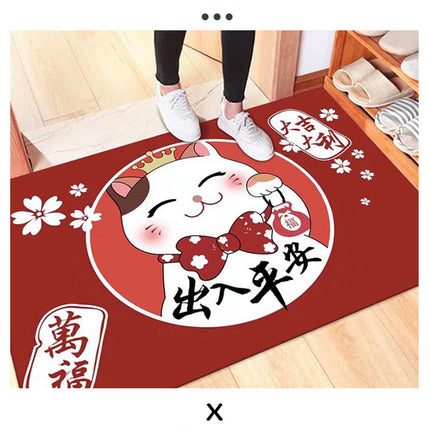Kitchen Mat Floor Mat Rug Doormat 60x90cm Home Decoration Cat Pattern for Office Hotel