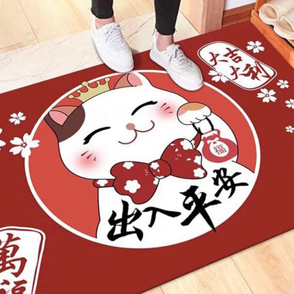 Kitchen Mat Floor Mat Rug Doormat 60x90cm Home Decoration Cat Pattern for Office Hotel