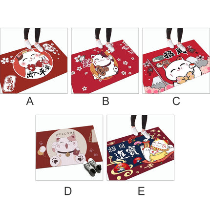 Kitchen Mat Floor Mat Rug Doormat 60x90cm Home Decoration Cat Pattern for Office Hotel