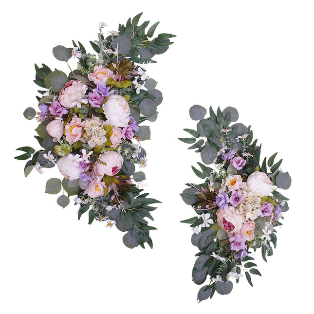 Artificial Wedding Arch Flowers Fake Faux Arch Flowers Decoration V1294-YM220923LW02-0421 in Green