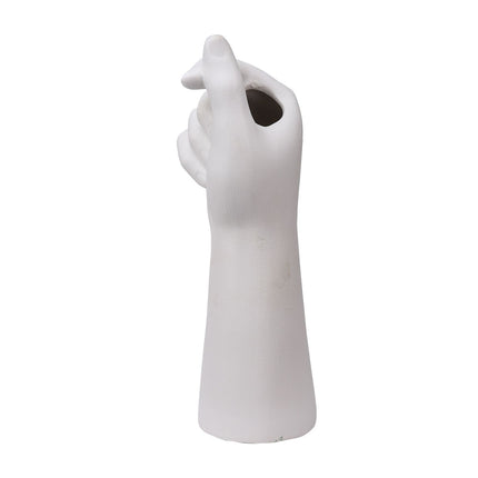 Table Vase White Color 10cm Long Ceramic Vases Decorative