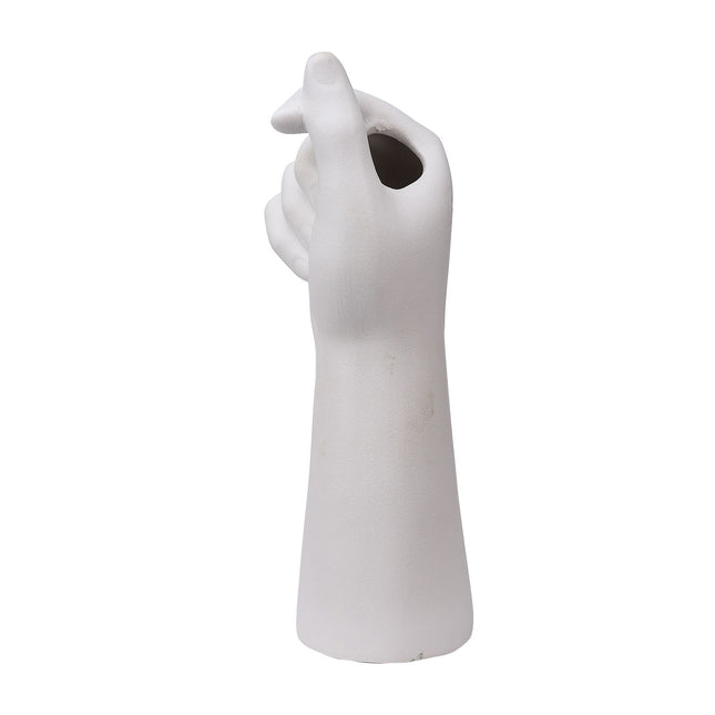Table Vase White Color 10cm Long Ceramic Vases Decorative – product detail