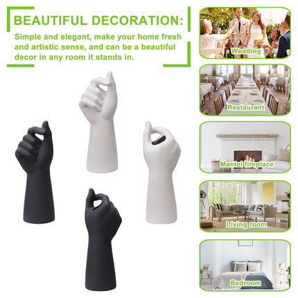 Table Vase White Color 10cm Long Ceramic Vases Decorative