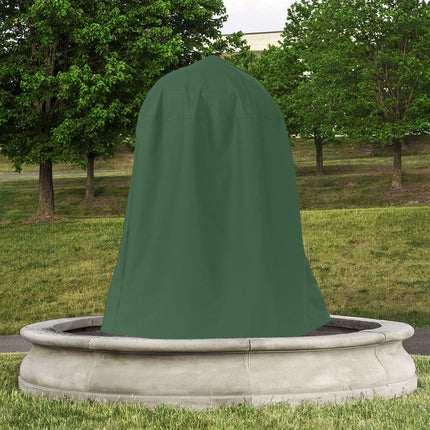 Garden Fountain Statue Protective Cover Silver Coated Oxford Cloth Waterproof Windproof Fountain Protector