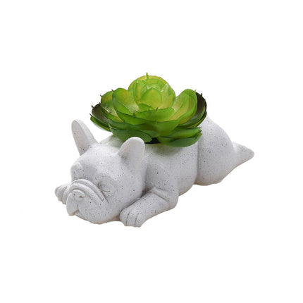 Puppy Pot Decoration Resin Pot Dog Flower Plant Pot