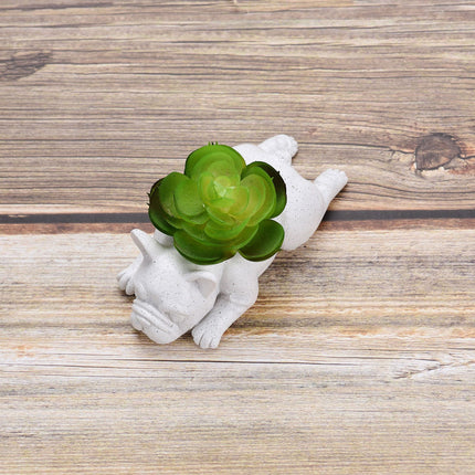 Puppy Pot Decoration Resin Pot Dog Flower Plant Pot