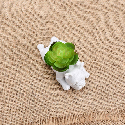 Puppy Pot Decoration Resin Pot Dog Flower Plant Pot
